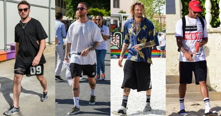 黒ショートパンツで夏の短パンコーデを都会的かつクールに仕上げる 旬な着こなしを一挙紹介 メンズファッションメディア Apgs Nswshops 男前研究所 ページ 2 ページ 2